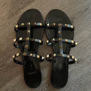 Studded Jelly Sandals